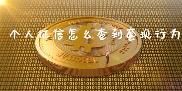 个人征信怎么查到套现行为_https://m.qdlswl.com_纳指直播_第1张