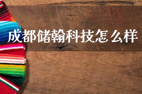 成都储翰科技怎么样_https://m.qdlswl.com_纳指直播_第1张