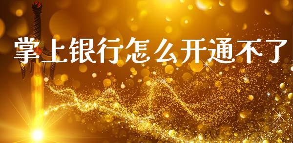 掌上银行怎么开通不了_https://m.qdlswl.com_恒指德指直播室_第1张