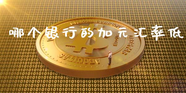 哪个银行的加元汇率低_https://m.qdlswl.com_恒指在线直播间_第1张
