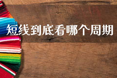 短线到底看哪个周期_https://m.qdlswl.com_恒指在线直播间_第1张