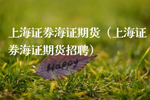 上海证券海证期货（上海证券海证期货招聘）_https://m.qdlswl.com_恒指在线直播间_第1张