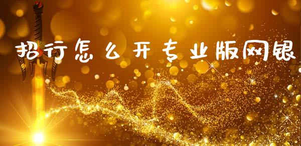 招行怎么开专业版网银_https://m.qdlswl.com_恒生指数直播喊单_第1张