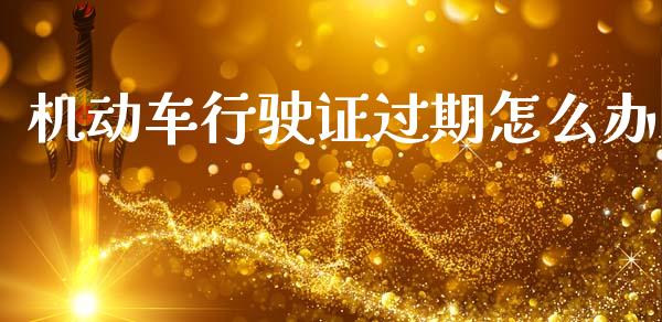 机动车行驶证过期怎么办_https://m.qdlswl.com_恒指在线直播间_第1张