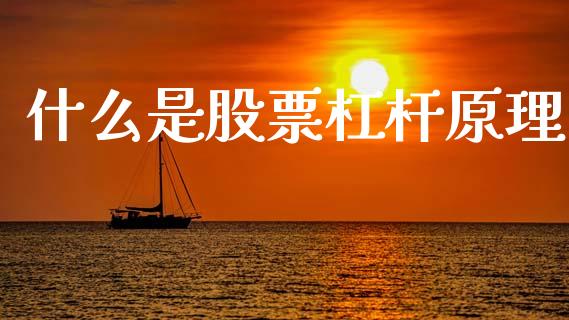 什么是股票杠杆原理_https://m.qdlswl.com_恒生指数直播喊单_第1张