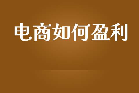电商如何盈利_https://m.qdlswl.com_恒生指数直播喊单_第1张