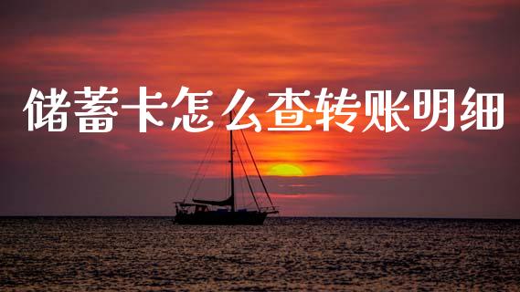 储蓄卡怎么查转账明细_https://m.qdlswl.com_恒生指数直播喊单_第1张