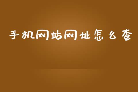 手机网站网址怎么查_https://m.qdlswl.com_恒生指数直播喊单_第1张