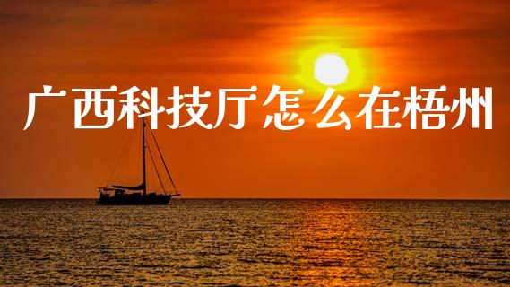 广西科技厅怎么在梧州_https://m.qdlswl.com_纳指直播_第1张