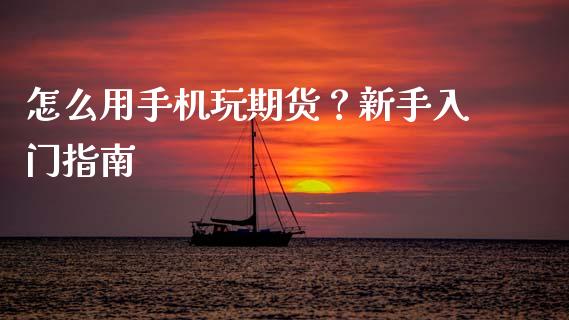 怎么用手机玩期货？新手入门指南_https://m.qdlswl.com_恒生指数直播喊单_第1张