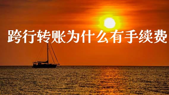 跨行转账为什么有手续费_https://m.qdlswl.com_恒生指数直播喊单_第1张