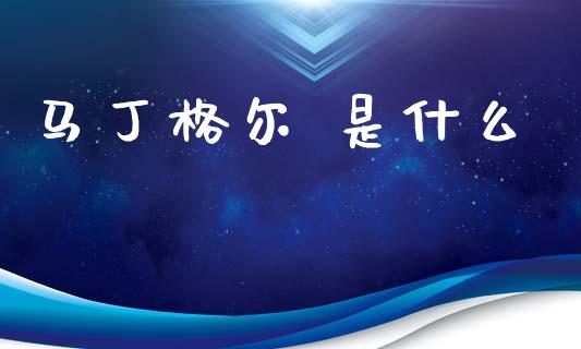 马丁格尔 是什么_https://m.qdlswl.com_恒指德指直播室_第1张
