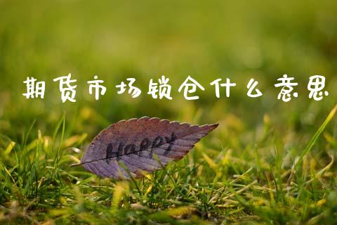 期货市场锁仓什么意思_https://m.qdlswl.com_恒指德指直播室_第1张