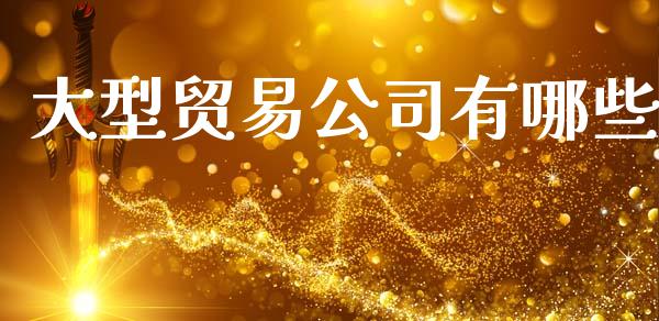 大型贸易公司有哪些_https://m.qdlswl.com_恒指德指直播室_第1张