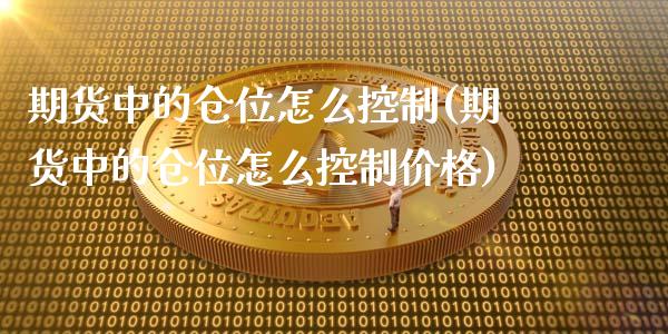 期货中的仓位怎么控制(期货中的仓位怎么控制价格)_https://m.qdlswl.com_恒生指数直播喊单_第1张