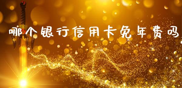 哪个银行信用卡免年费吗_https://m.qdlswl.com_恒生指数直播喊单_第1张