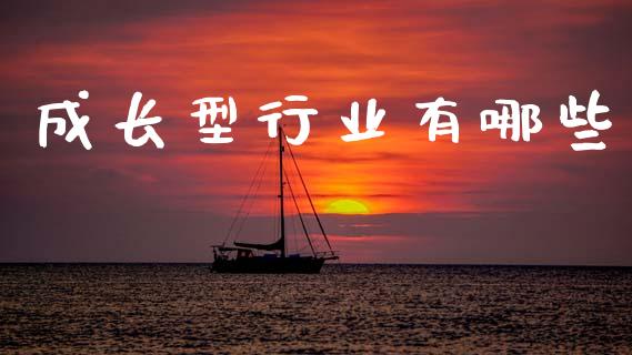 成长型行业有哪些_https://m.qdlswl.com_纳指直播_第1张