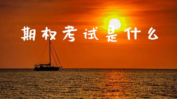 期权考试是什么_https://m.qdlswl.com_恒指德指直播室_第1张