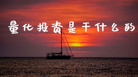 量化投资是干什么的_https://m.qdlswl.com_恒指德指直播室_第1张