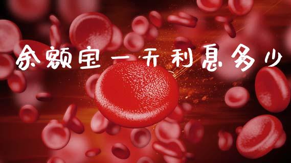 余额宝一天利息多少_https://m.qdlswl.com_恒指德指直播室_第1张