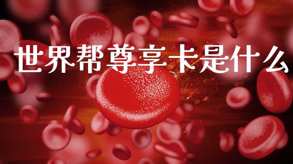 世界帮尊享卡是什么_https://m.qdlswl.com_恒指德指直播室_第1张