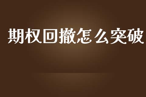 期权回撤怎么突破_https://m.qdlswl.com_纳指直播_第1张
