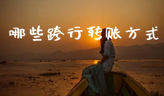 哪些跨行转账方式_https://m.qdlswl.com_恒指德指直播室_第1张