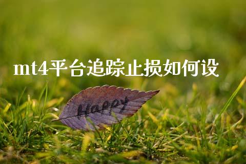 mt4平台追踪止损如何设_https://m.qdlswl.com_纳指直播_第1张