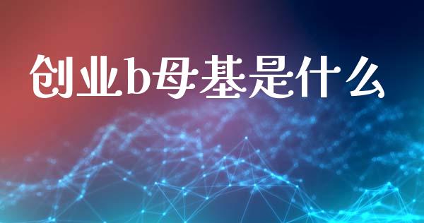 创业b母基是什么_https://m.qdlswl.com_恒指在线直播间_第1张