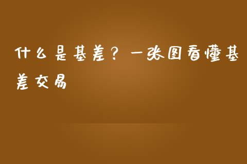 什么是基差？一张图看懂基差交易_https://m.qdlswl.com_恒生指数直播喊单_第1张
