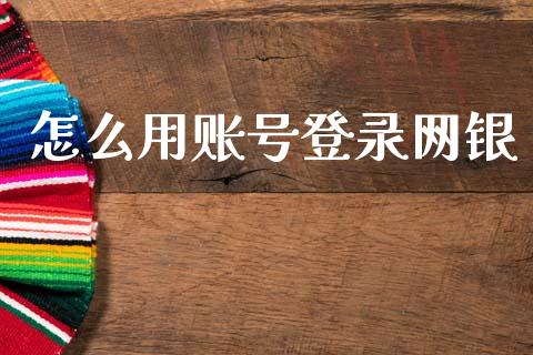 怎么用账号登录网银_https://m.qdlswl.com_恒指德指直播室_第1张