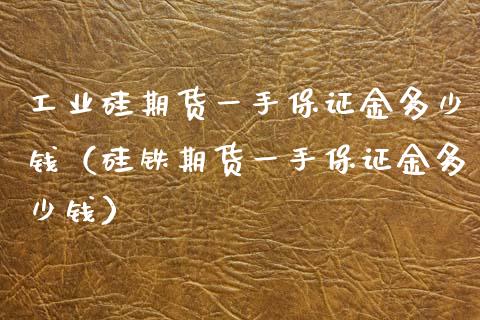 工业硅期货一手保证金多少钱（硅铁期货一手保证金多少钱）_https://m.qdlswl.com_恒指德指直播室_第1张