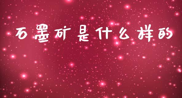 石墨矿是什么样的_https://m.qdlswl.com_恒生指数直播喊单_第1张