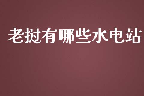 老挝有哪些水电站_https://m.qdlswl.com_纳指直播_第1张
