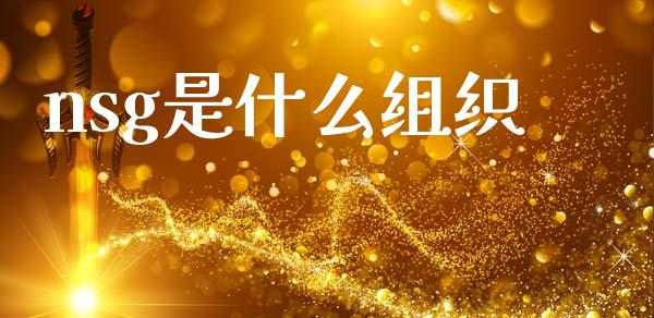 nsg是什么组织_https://m.qdlswl.com_纳指直播_第1张