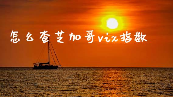 怎么查芝加哥vix指数_https://m.qdlswl.com_纳指直播_第1张