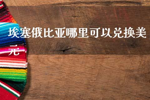 埃塞俄比亚哪里可以兑换美元_https://m.qdlswl.com_恒生指数直播喊单_第1张