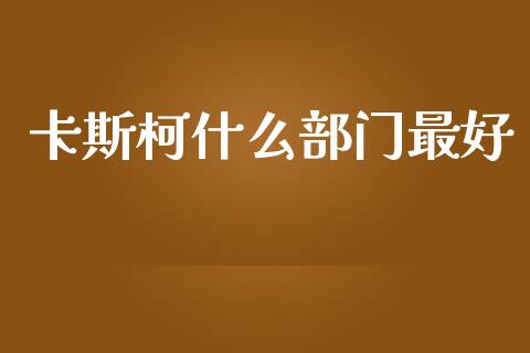 卡斯柯什么部门最好_https://m.qdlswl.com_恒指德指直播室_第1张