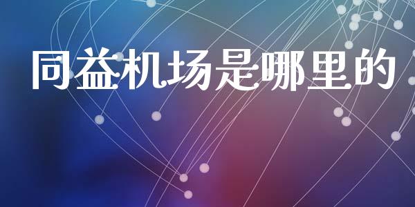 同益机场是哪里的_https://m.qdlswl.com_纳指直播_第1张
