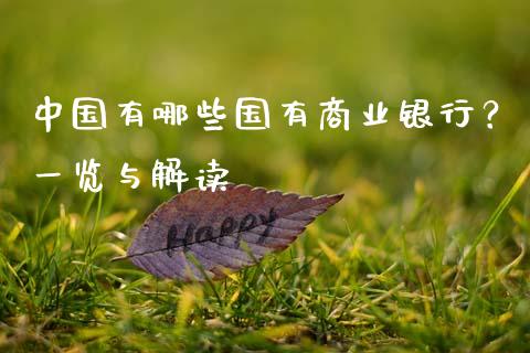 中国有哪些国有商业银行？一览与解读_https://m.qdlswl.com_纳指直播_第1张