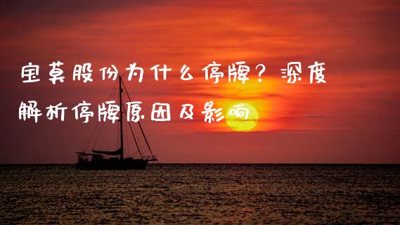 宝莫股份为什么停牌？深度解析停牌原因及影响_https://m.qdlswl.com_恒指德指直播室_第1张