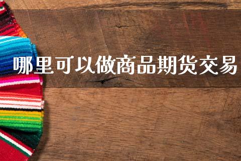 哪里可以做商品期货交易_https://m.qdlswl.com_纳指直播_第1张