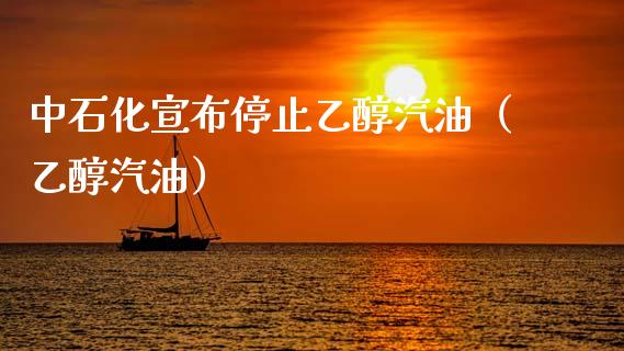 中石化宣布停止乙醇汽油（乙醇汽油）_https://m.qdlswl.com_纳指直播_第1张