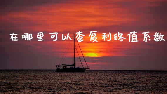 在哪里可以查复利终值系数_https://m.qdlswl.com_恒指在线直播间_第1张