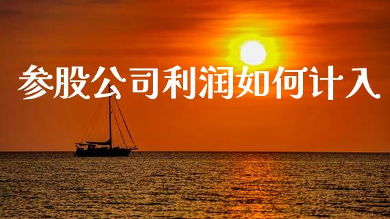 参股公司利润如何计入_https://m.qdlswl.com_恒指在线直播间_第1张