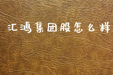 汇鸿集团股怎么样_https://m.qdlswl.com_恒指在线直播间_第1张