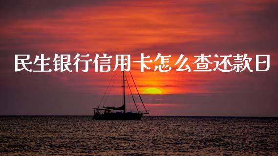 民生银行信用卡怎么查还款日_https://m.qdlswl.com_恒指德指直播室_第1张