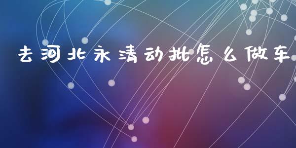 去河北永清动批怎么做车_https://m.qdlswl.com_恒指德指直播室_第1张
