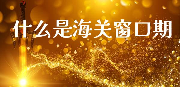 什么是海关窗口期_https://m.qdlswl.com_恒生指数直播喊单_第1张