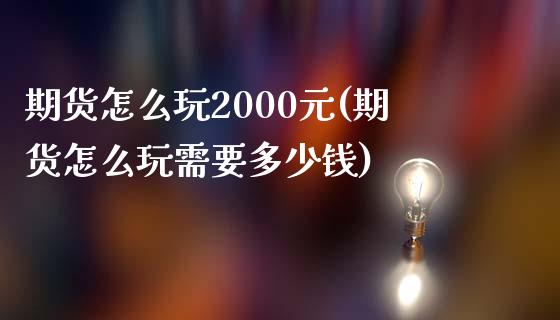 期货怎么玩2000元(期货怎么玩需要多少钱)_https://m.qdlswl.com_纳指直播_第1张